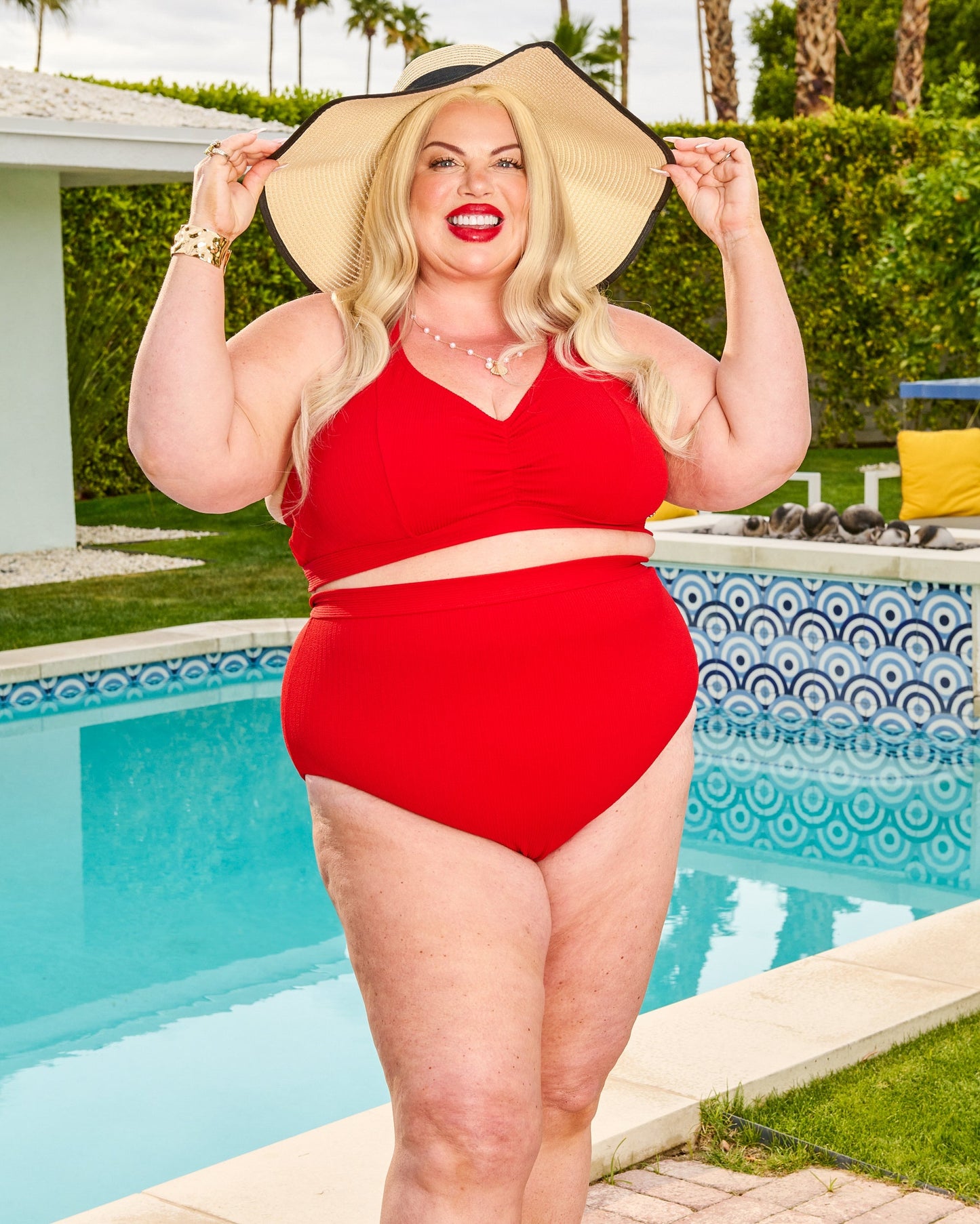 Tidelands Bikini Top - Red