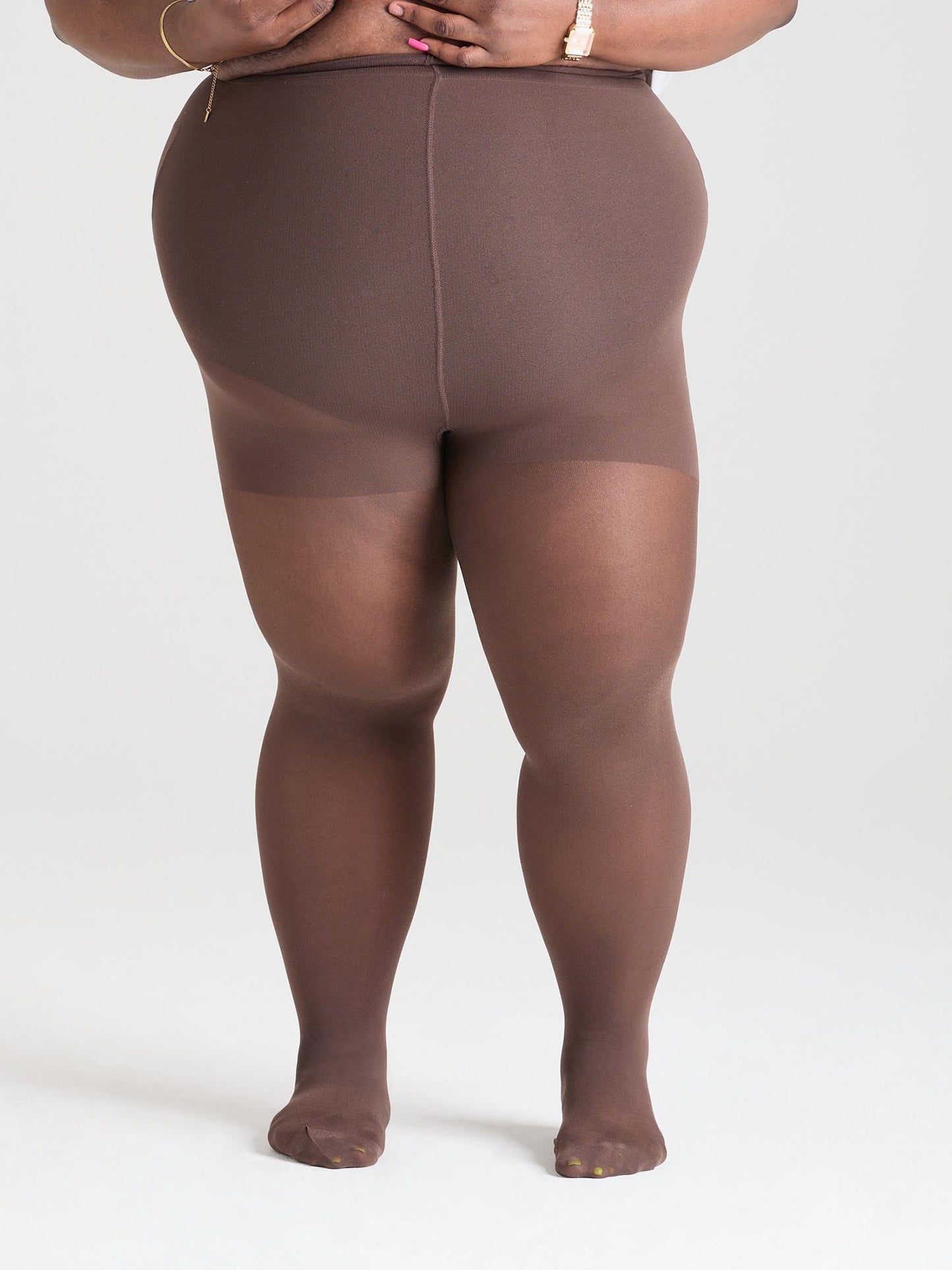 30 Denier Sheer Halo Tights - Praline