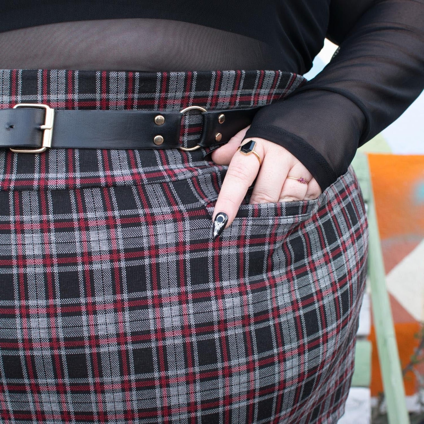 Plaid Mini Skirt - Bonnie