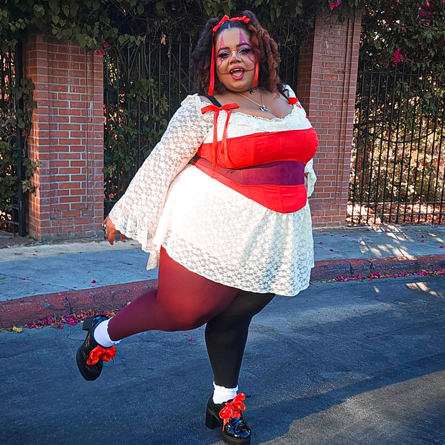 Duo Tights - Crimson Shadow