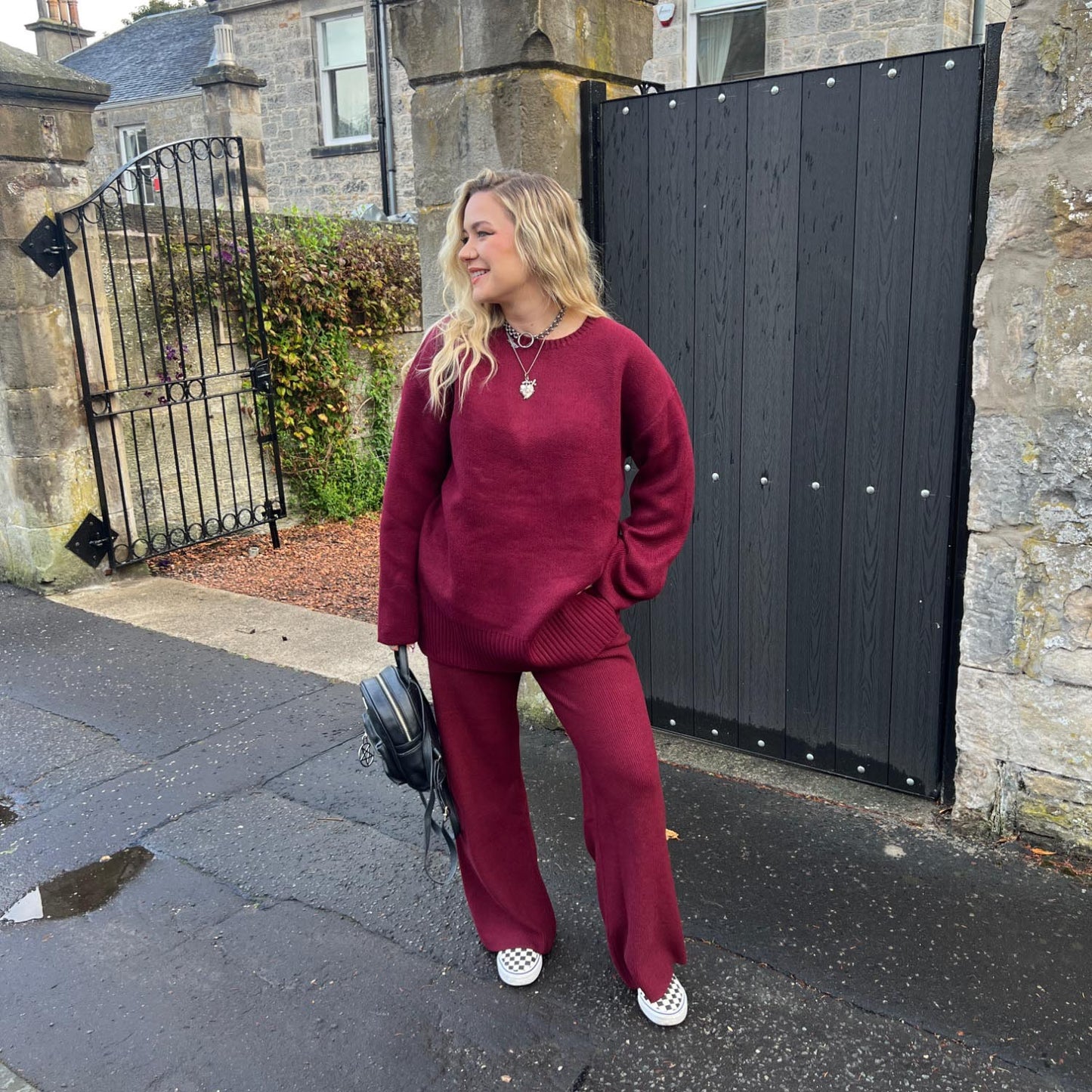 Knit Longline Jumper - Roast
