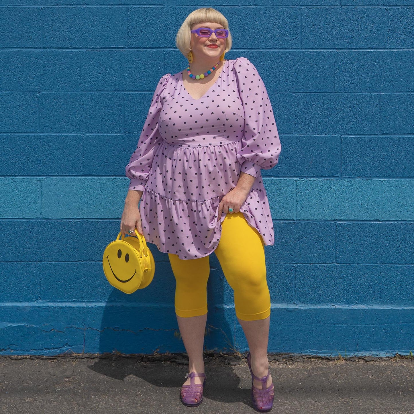 Stay Cool Capri Tights - Lemon