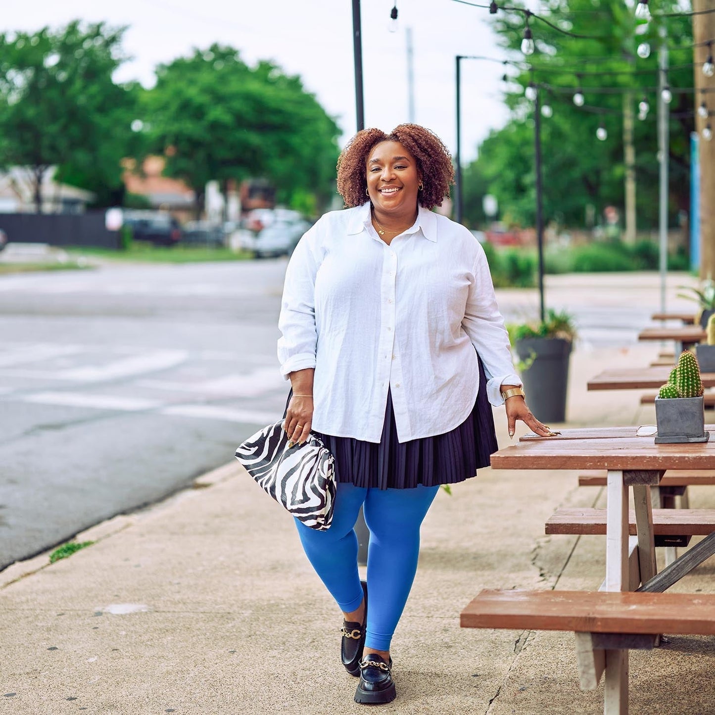 Footless Tights - Peacock