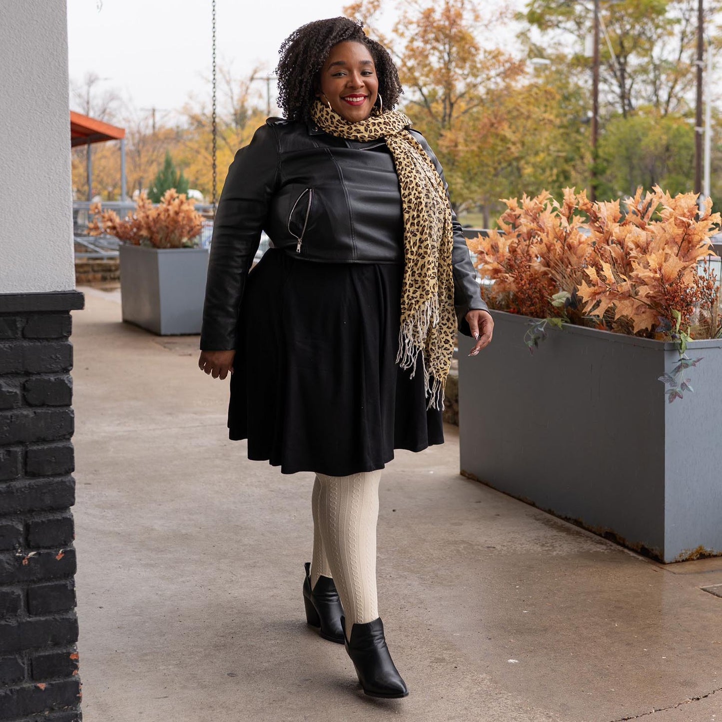 Grannies Cable Knit Wool Tights V2 - Oatmeal