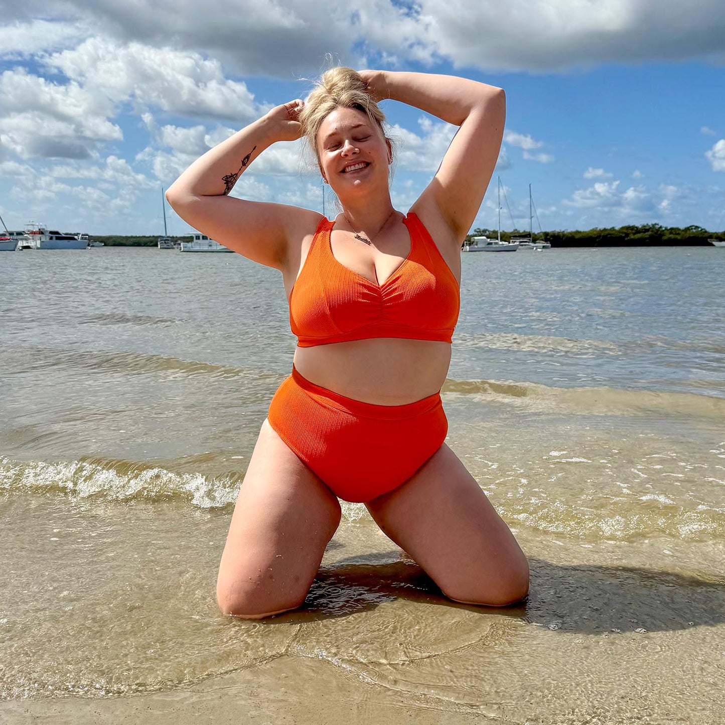 Tidelands Bikini Top - Zest