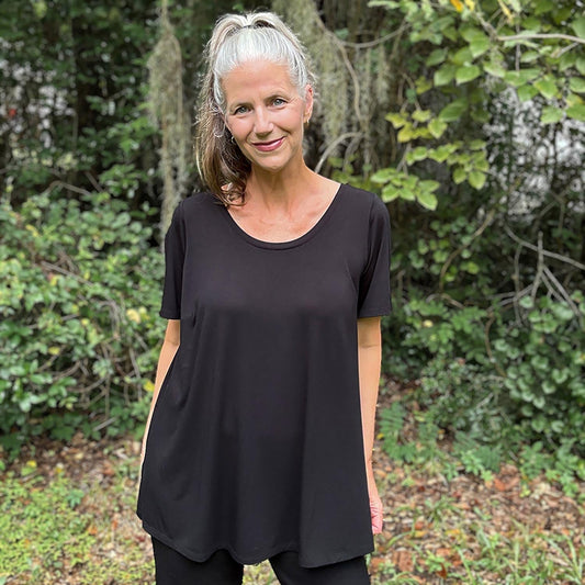 Bamboo Lounge Tee - Black