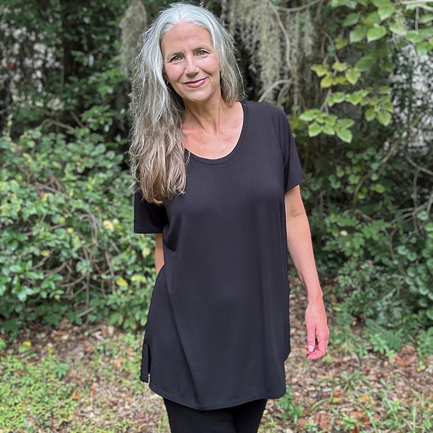 Bamboo Lounge Tee - Black