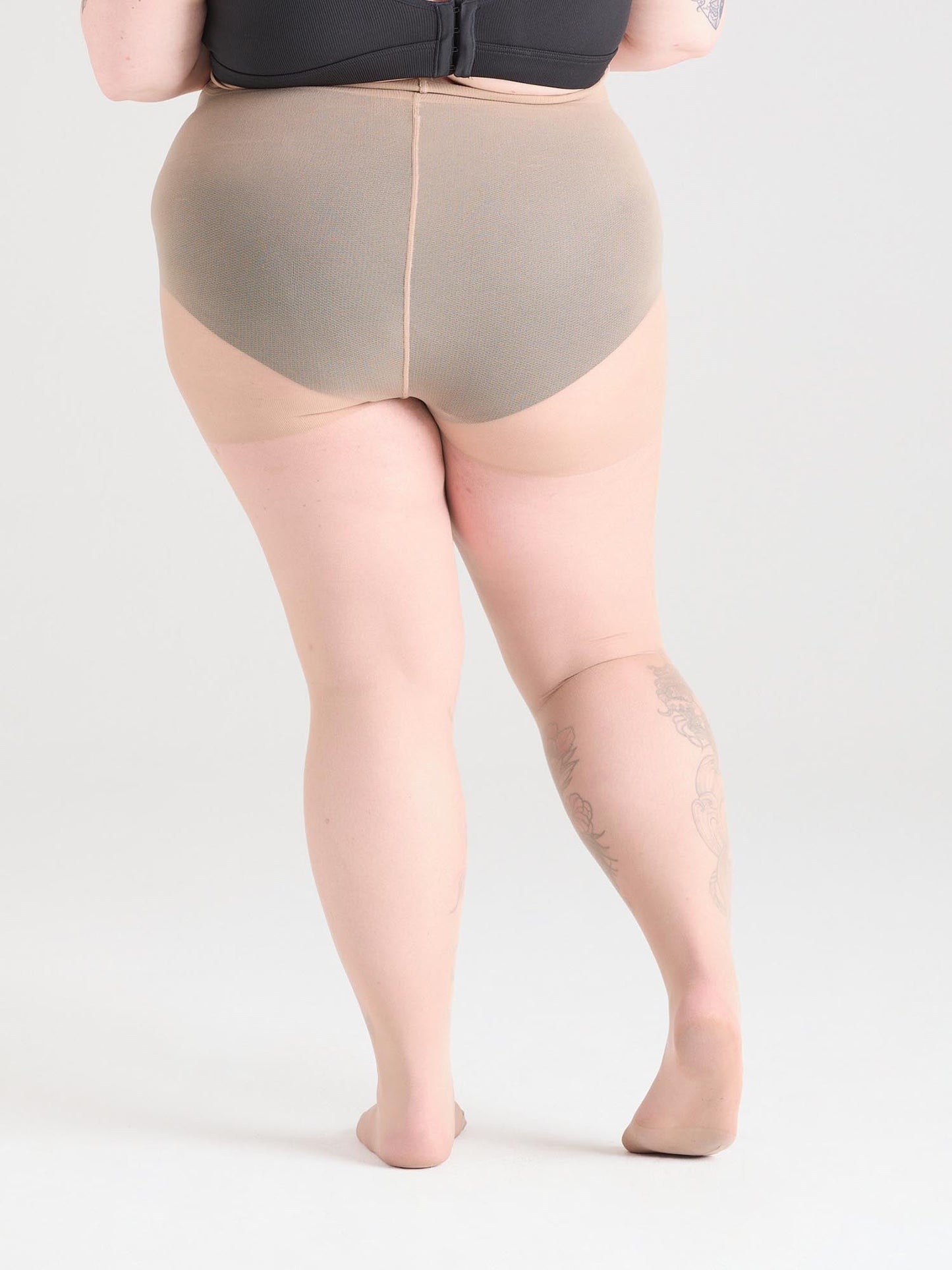 30 Denier Sheer Halo Tights - Builders Tea