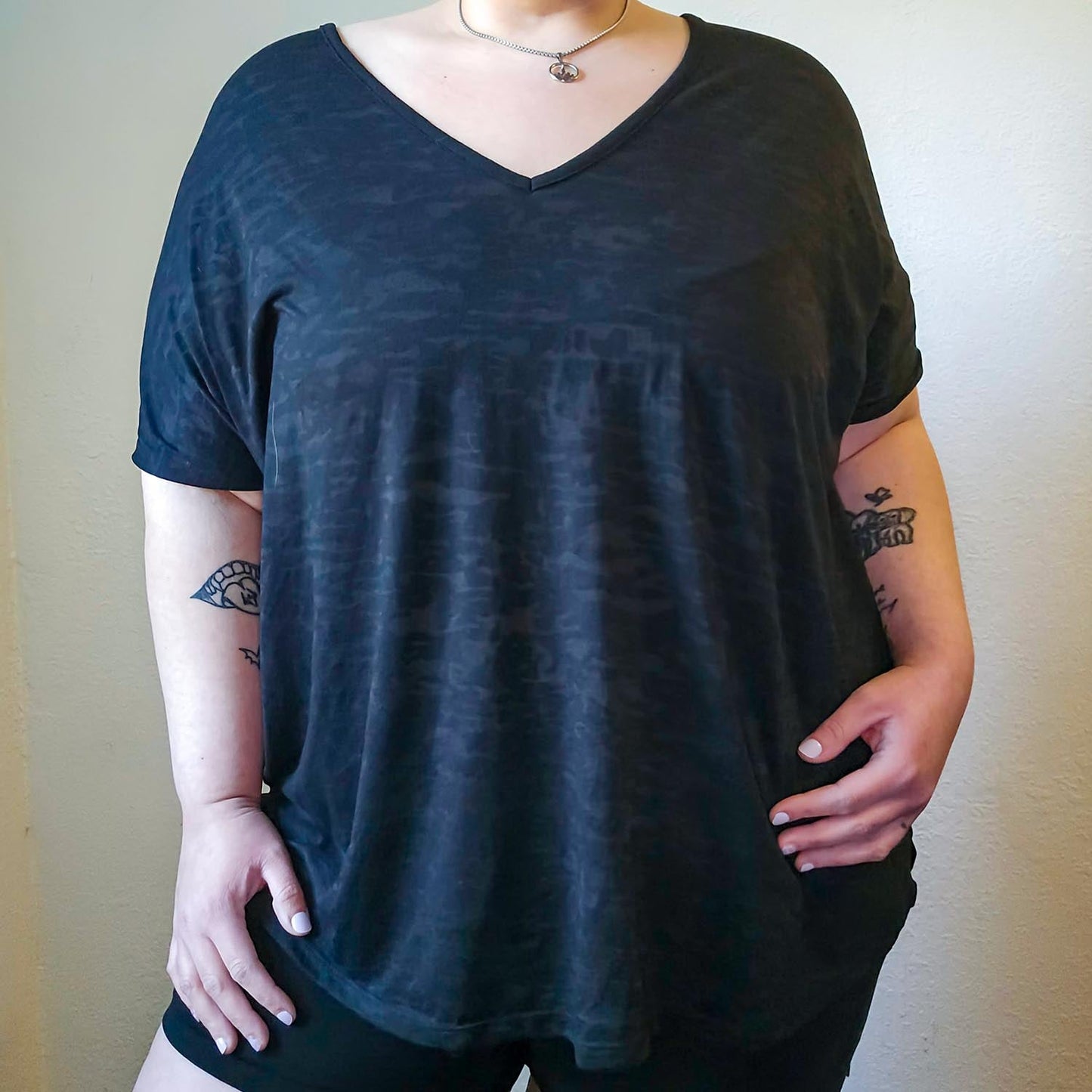 Burnout Sleep T-Shirt & Shorts Bundle in Black