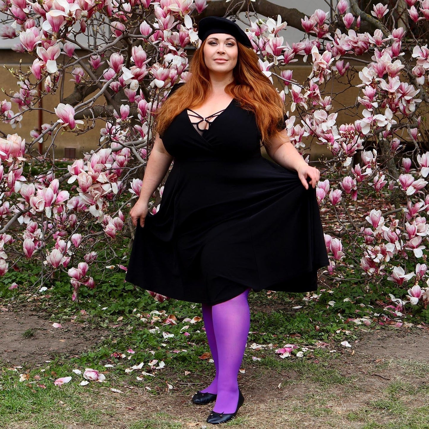 30 Denier Sheer Tights - Purple Haze