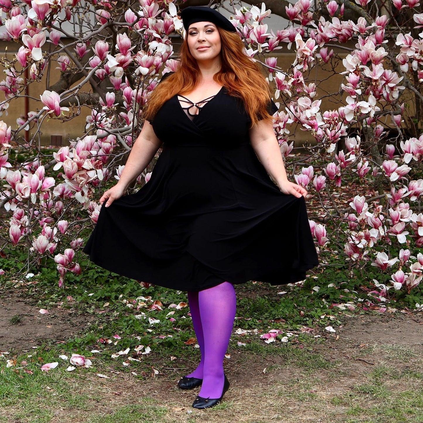 30 Denier Sheer Tights - Purple Haze