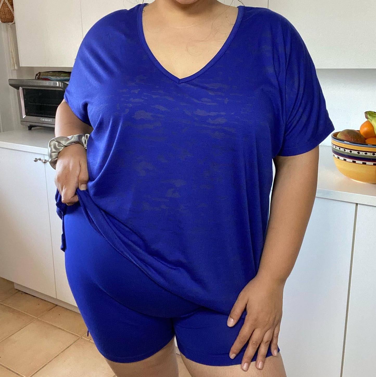 Burnout Sleep T-Shirt & Shorts Bundle in Arabesque