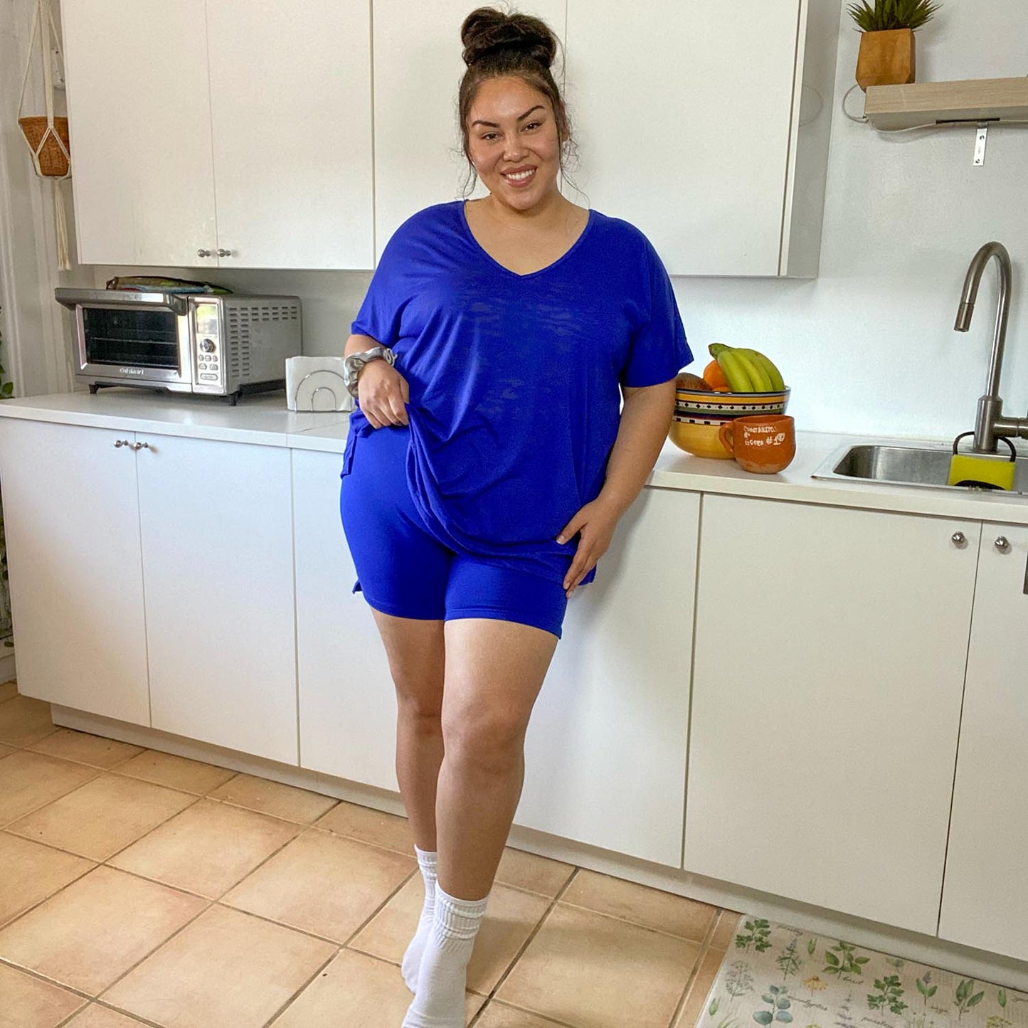 Burnout Sleep T-Shirt & Shorts Bundle in Arabesque
