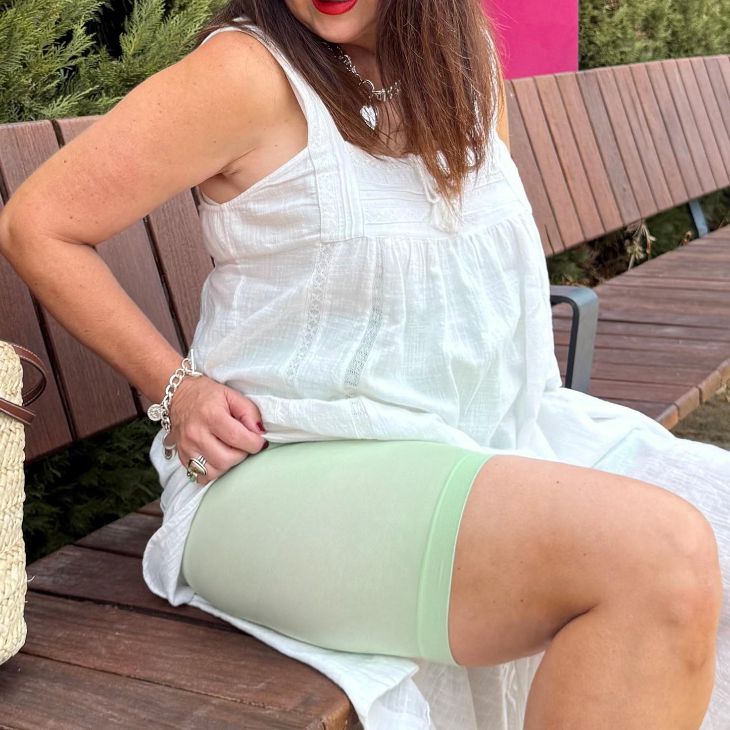 Stay Cool Chub Rub Shorts - Pistachio