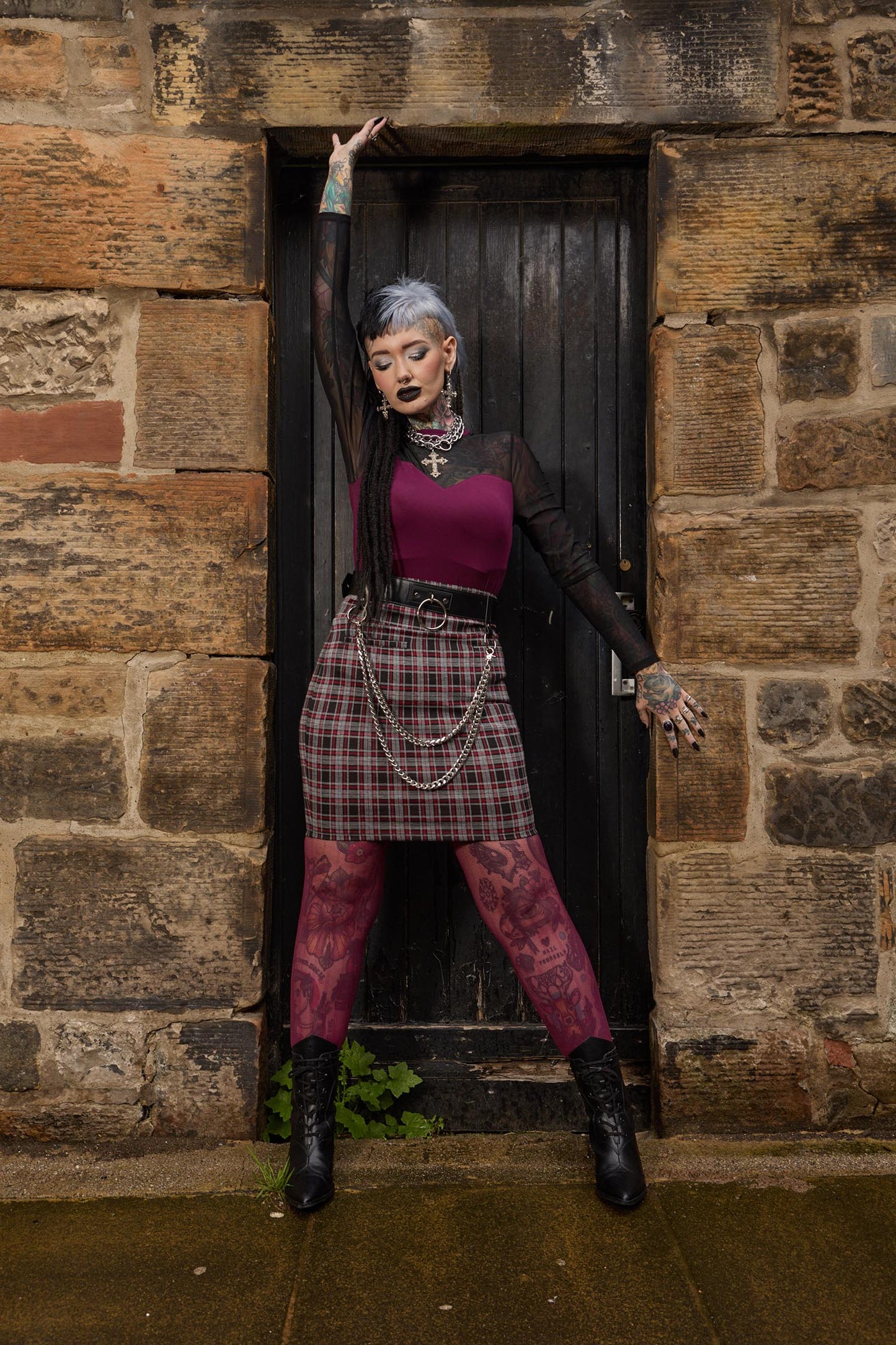 Plaid Mini Skirt - Bonnie