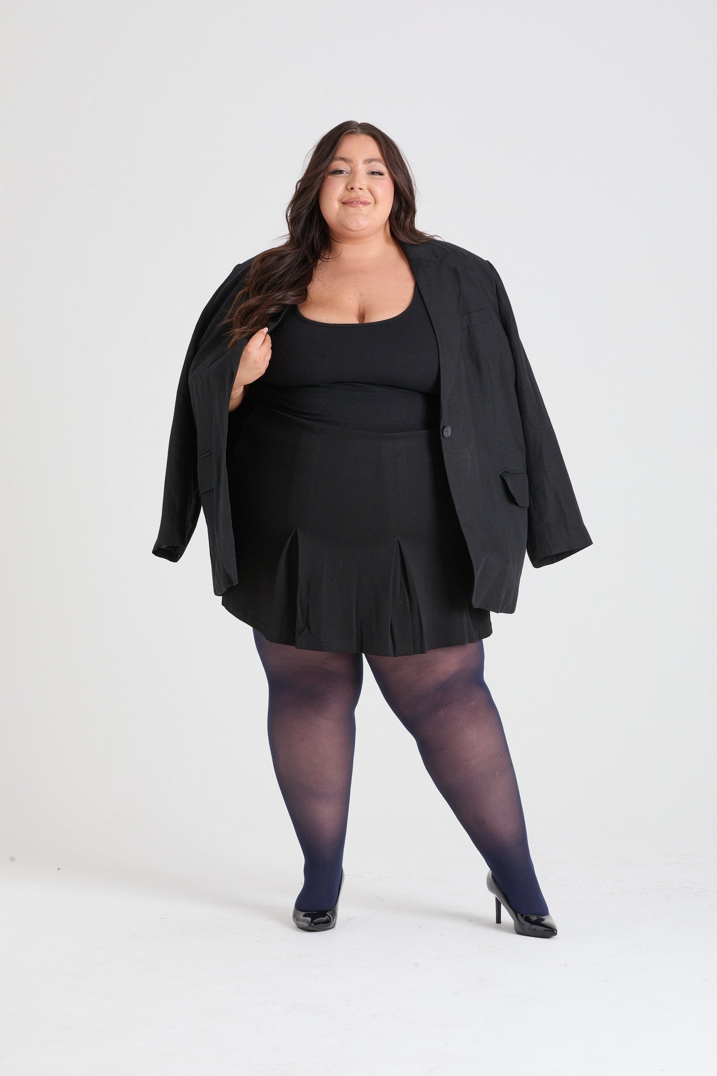 30 Denier Sheer Tights - Navy