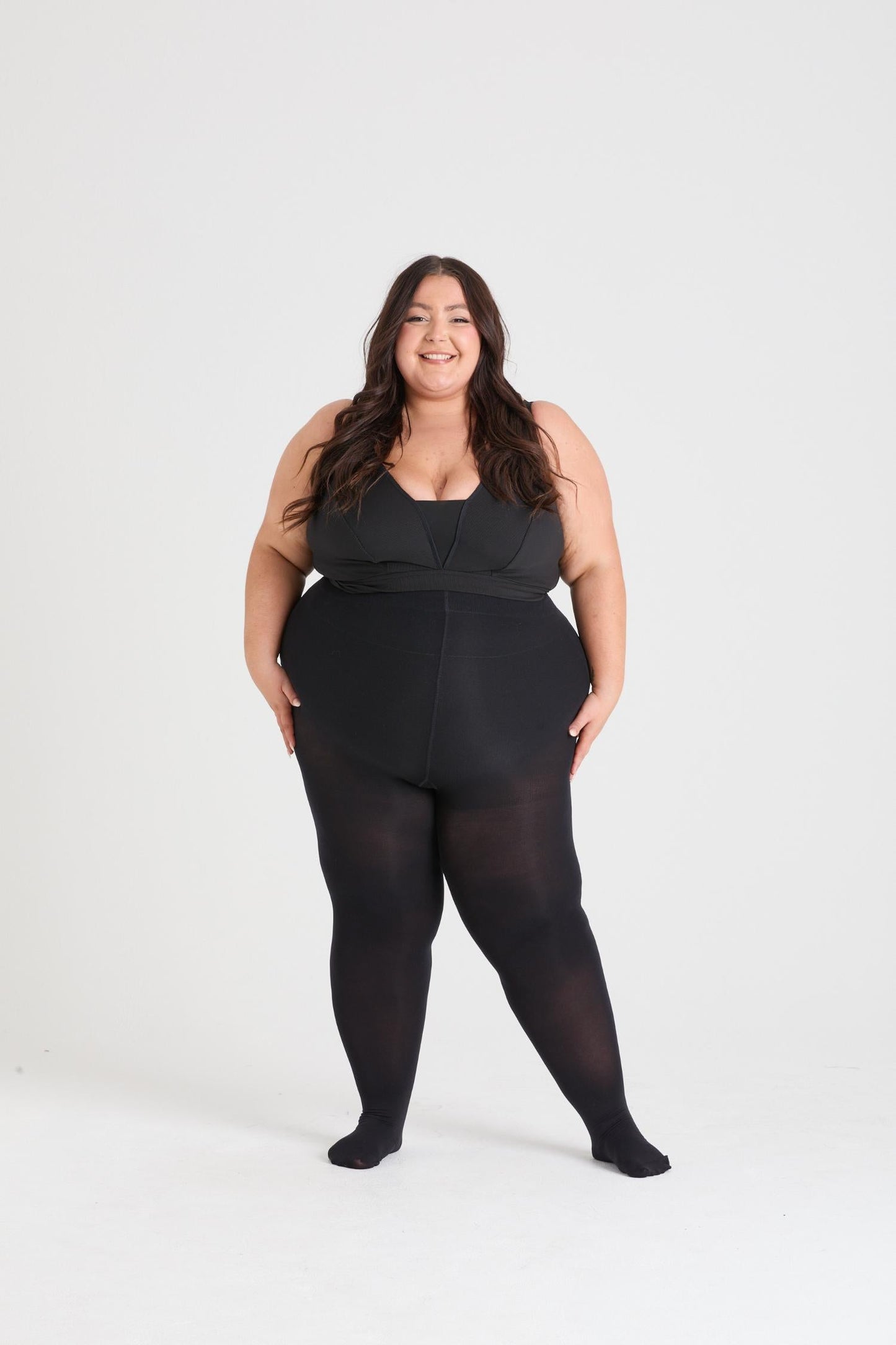 80 Denier Castor Oil Tights - Black