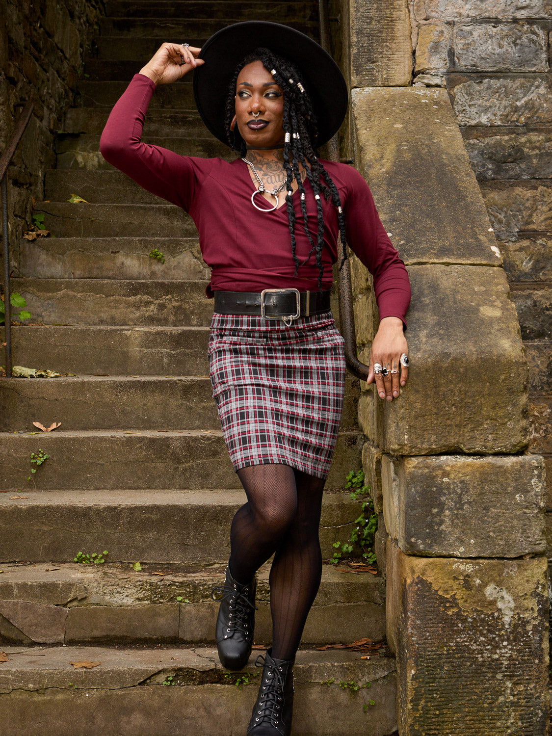 Plaid Mini Skirt - Bonnie