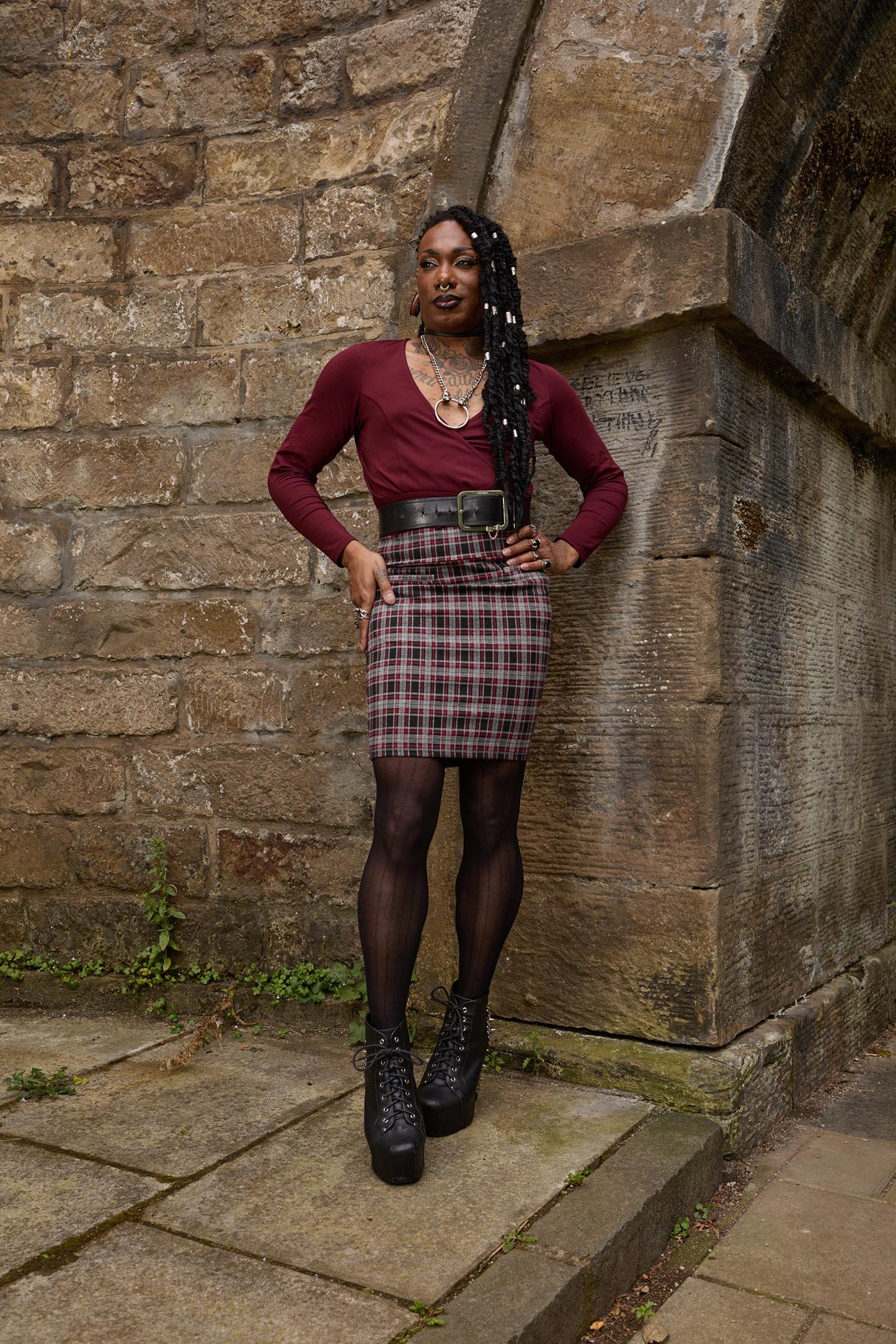 Plaid Mini Skirt - Bonnie