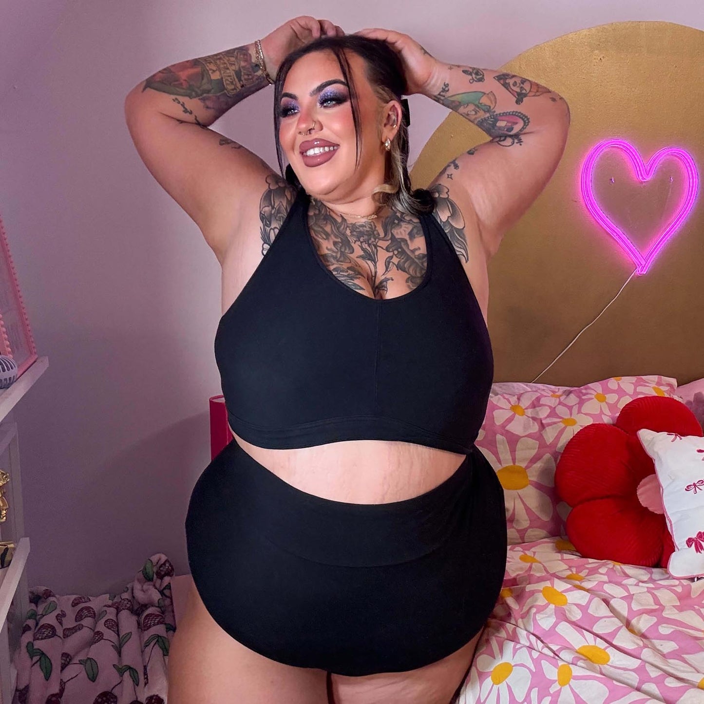 Organic Cotton Lacey Super High Waist Knickers