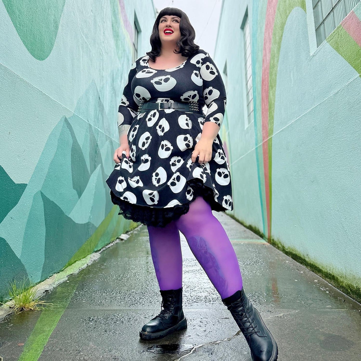 30 Denier Sheer Tights - Purple Haze