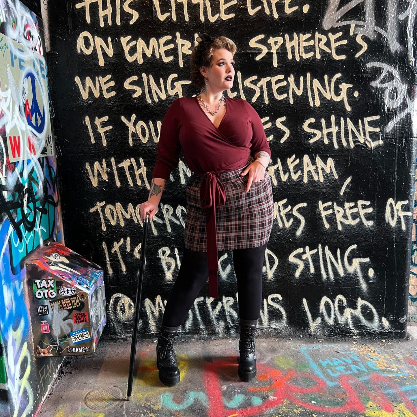 Plaid Mini Skirt - Bonnie