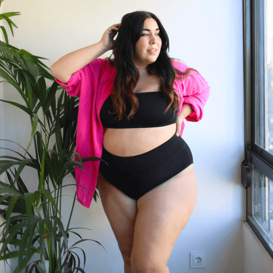 Organic Cotton Full Brief Knickers - Black