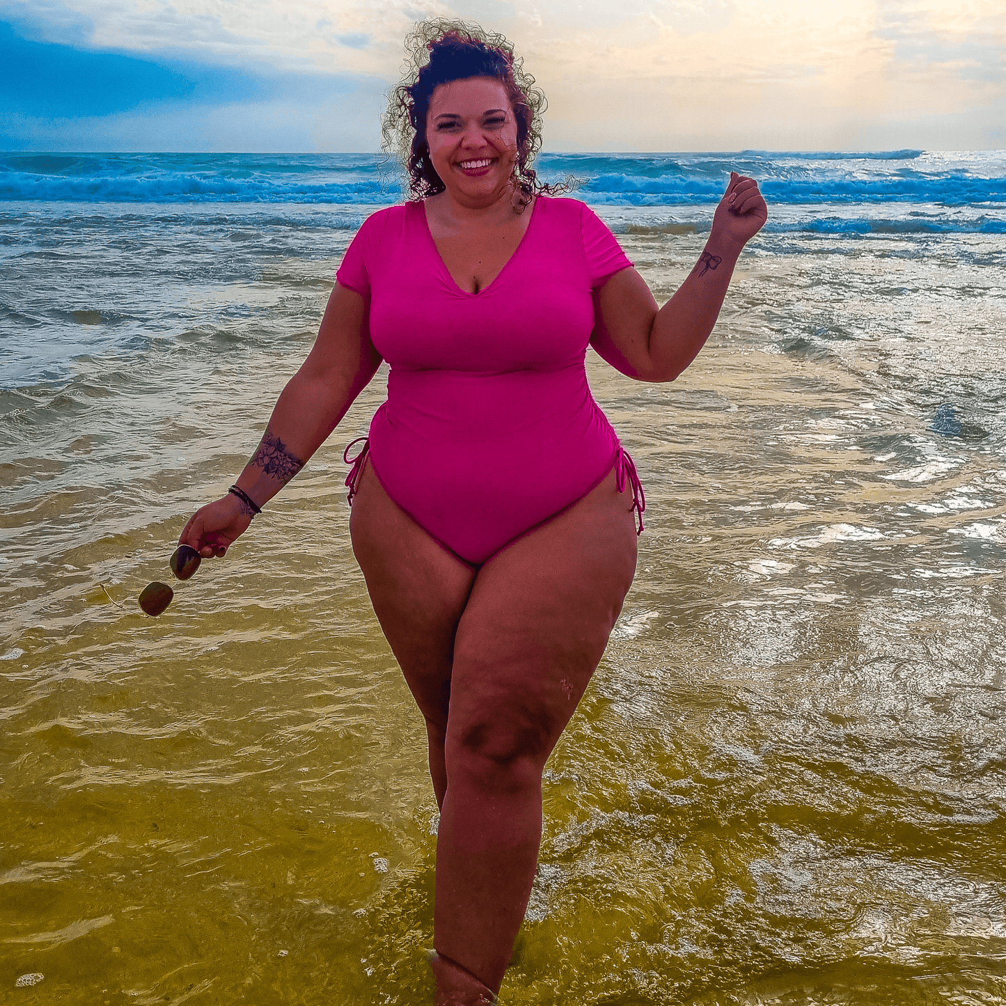 Show me the money Swimsuit - Hot Pink