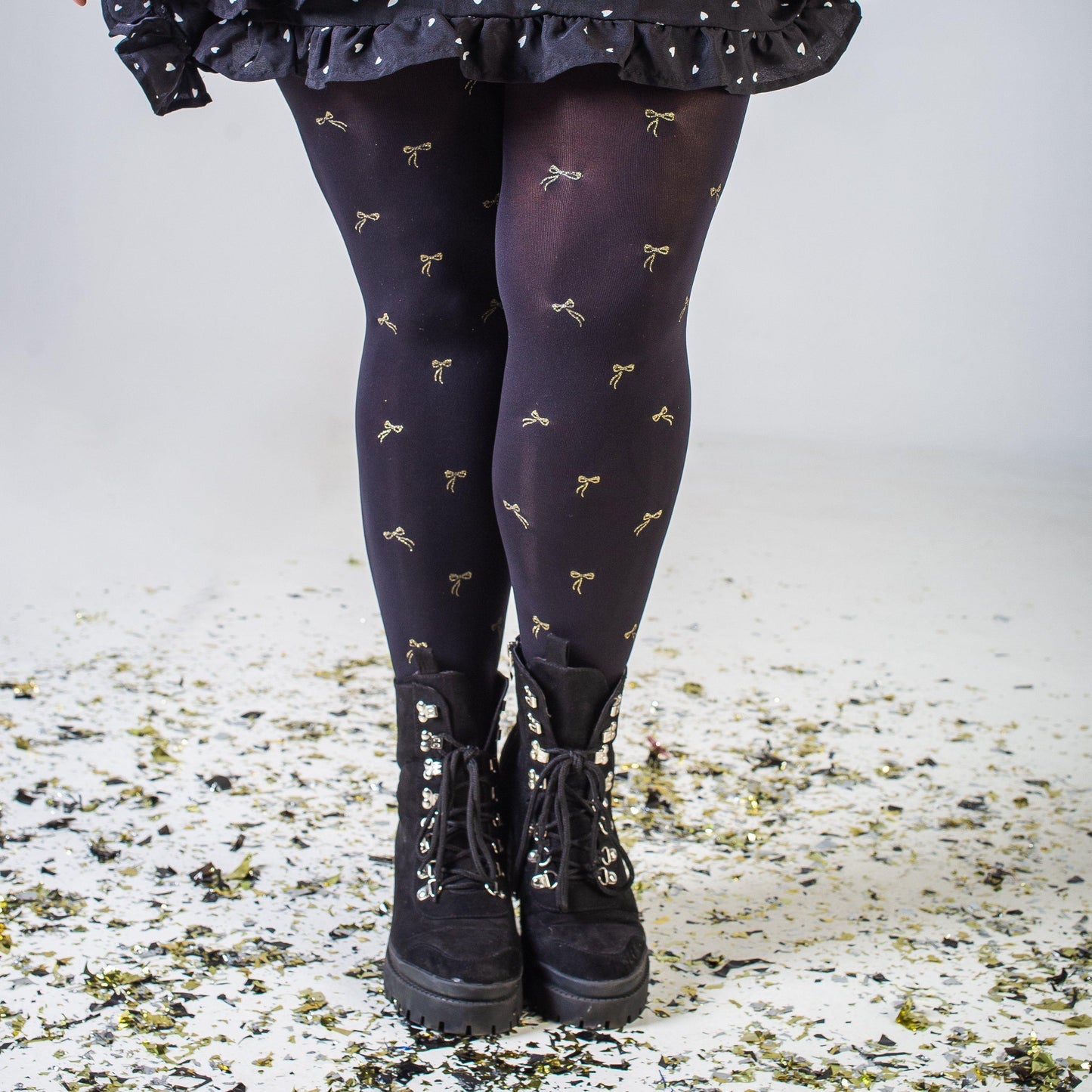 Pattern Tights - Tie Me Up