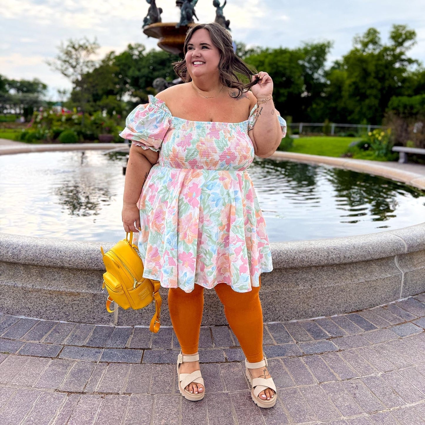 Footless Tights - Toffee Apple