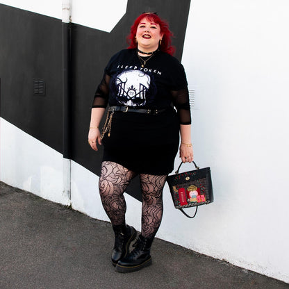 Thighs The Limit Fishnets - Timewarp - Black