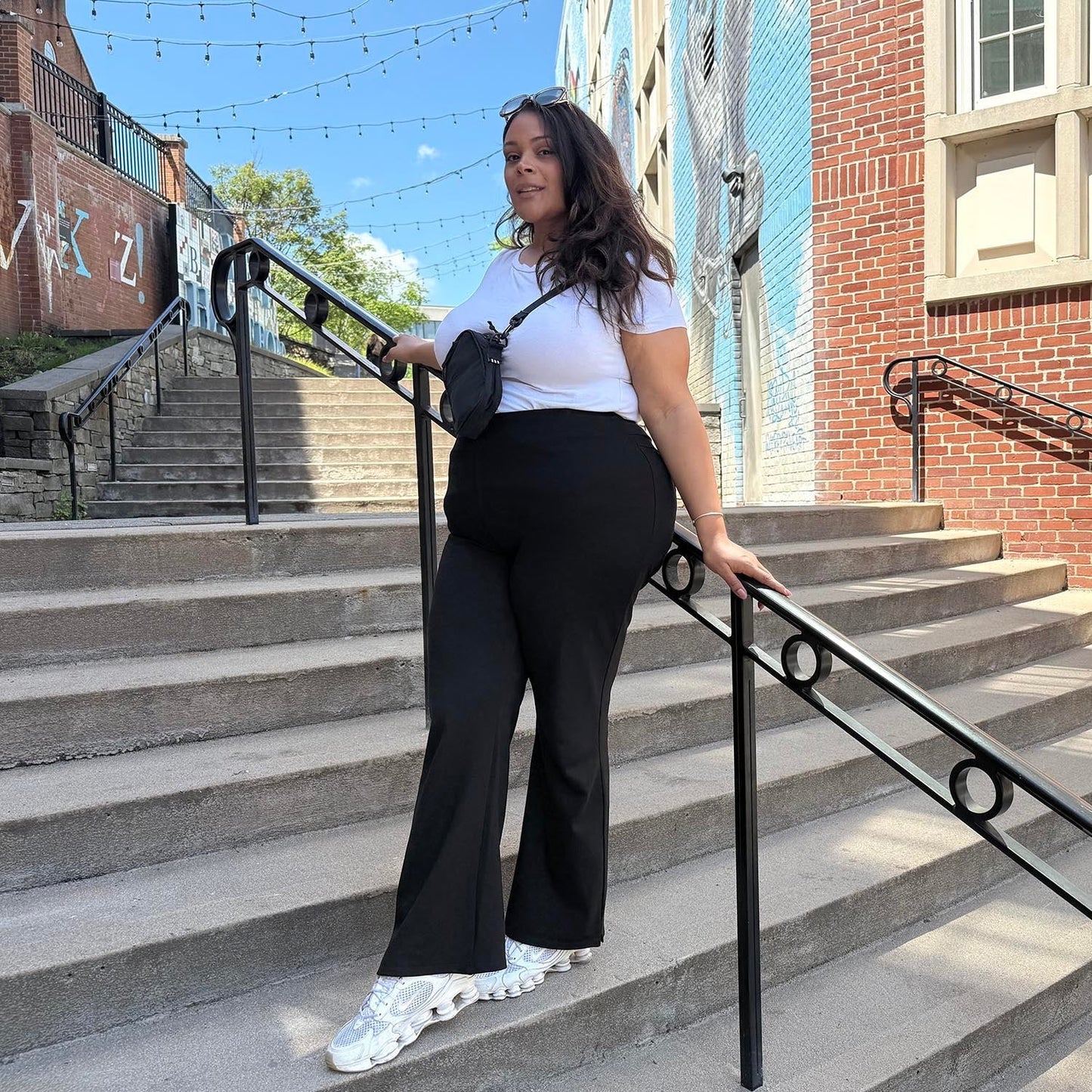 Kick Flare Leggings - Black