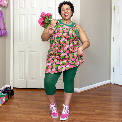 Stay Cool Capri Tights - Foliage