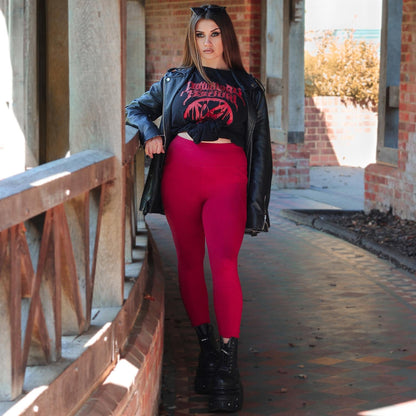 Squat Proof Leggings V2 -  Blood Red
