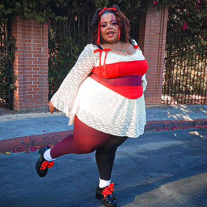 Duo Tights - Crimson Shadow