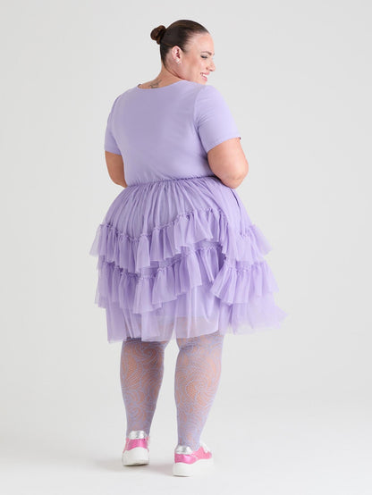 Tee Mesh Dress - Lavender Fields