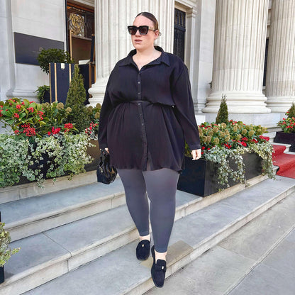 Footless Tights - Slate