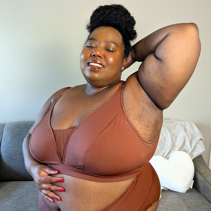 Everyday Ribbed Bra - Root Beer