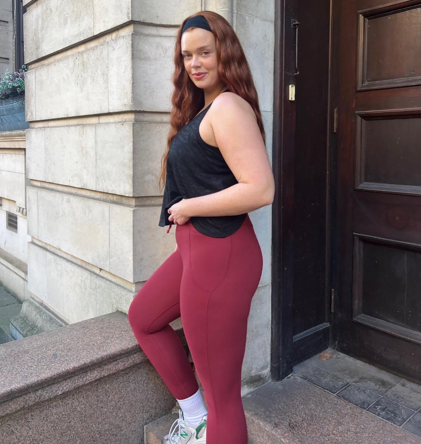 Long Buttery Leggings - Wine