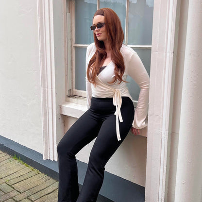Kick Flare Leggings - Black