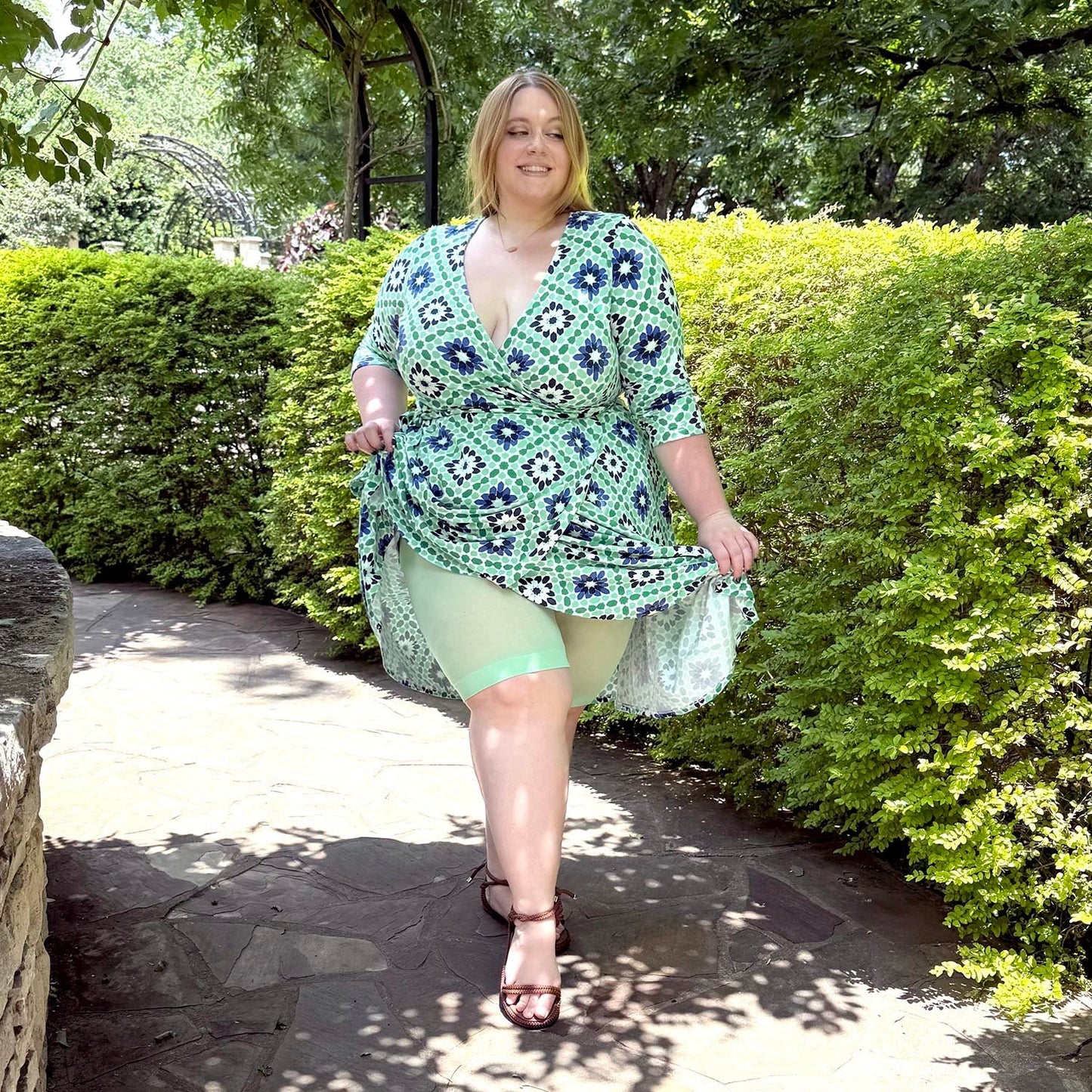 Wrap Dress - Blue Pearl