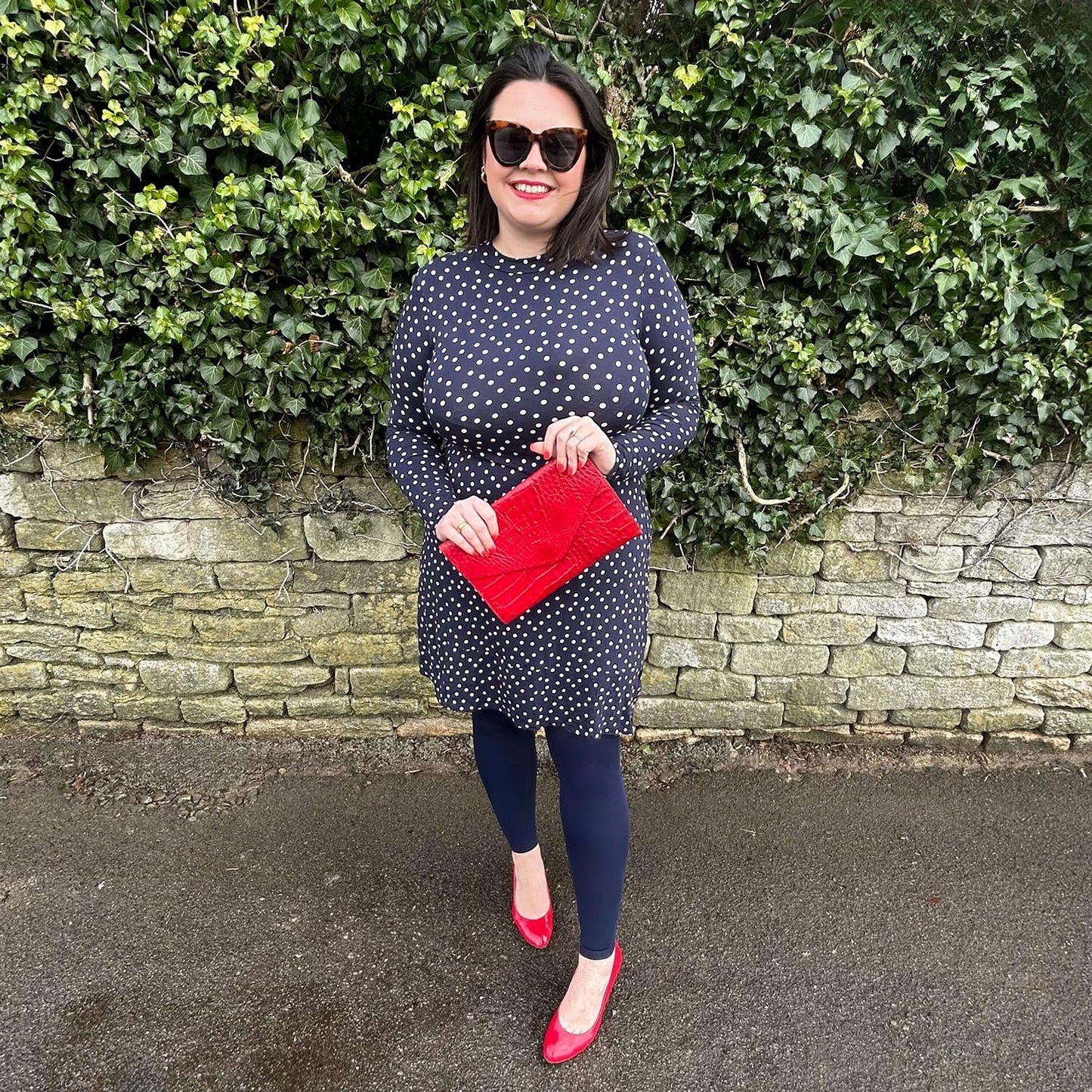 Footless Tights - Navy