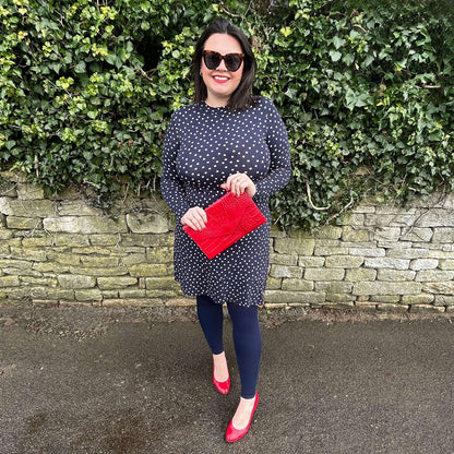 Footless Tights - Navy