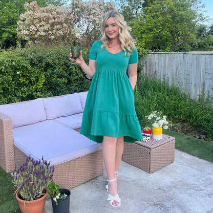 Tiered Mini Dress - Beach Bum