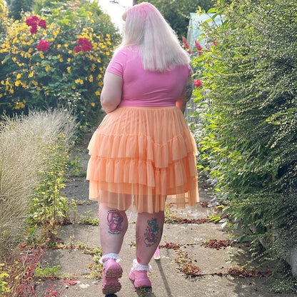 Mesh Skirt - Peach Mousse