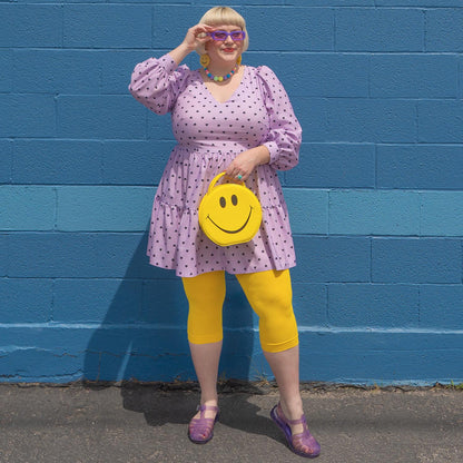 Stay Cool Capri Tights - Lemon