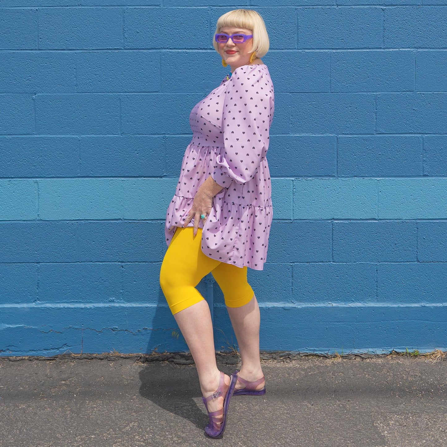 Stay Cool Capri Tights - Lemon