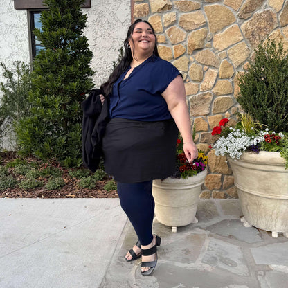 Footless Tights - Navy