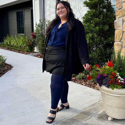 Footless Tights - Navy