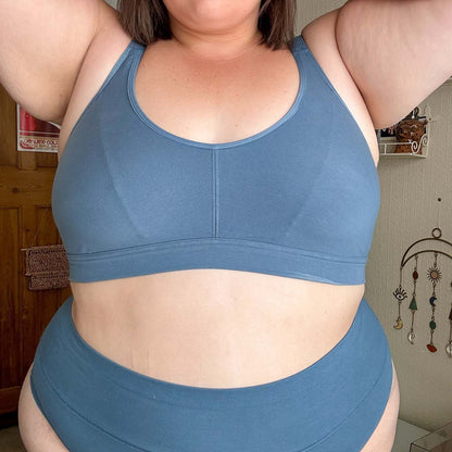 Organic Cotton Bra - Denim